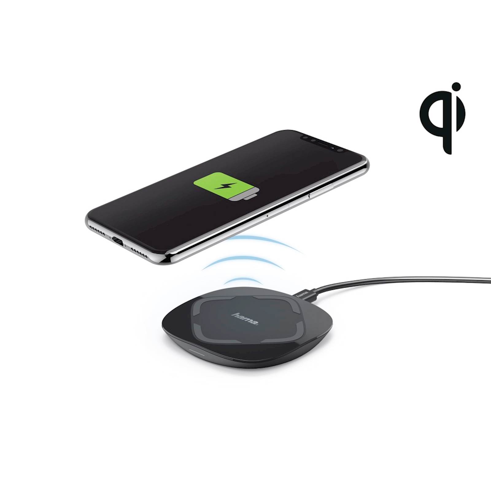 WIRELESS PUNJAČ HAMA QI-FC 10 CRNI WIRELESS PUNJAČ HAMA QI-FC 10 CRNI - Image 1