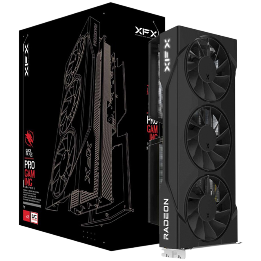 XFX Swift AMD Radeon RX 9060 XT OC Triple Fan 16GB GDDR6 128-bit HDMI 2x DP XFX Swift AMD Radeon RX 9060 XT OC Triple Fan 16GB GDDR6 128-bit HDMI 2x DP - Image 1