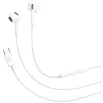 XO In-Ear Slušalice sa mikrofonom Type-C Music EP78 White - Image 2