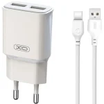 XO L92C  Dual 2.4A Charger + Type-C cable