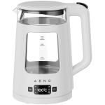 AENO Electric Kettle EK6: 1850-2200W, 2L, Strix, Square-shaped body, Transparent lid, High Resistant Glass, LED-Illumination, Auto Power Off, Dry tank Protection - Image 2