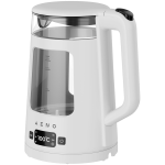 AENO Electric Kettle EK6: 1850-2200W, 2L, Strix, Square-shaped body, Transparent lid, High Resistant Glass, LED-Illumination, Auto Power Off, Dry tank Protection - Image 3
