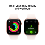 Apple Watch Series 11 GPS 42mm Rose Gold Aluminium Case with Light Blush Sport Band - S/M,Model A3331 - Image 8