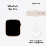Apple Watch Series 11 GPS 42mm Rose Gold Aluminium Case with Light Blush Sport Band - S/M,Model A3331 - Image 12
