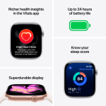 Apple Watch Series 11 GPS 46mm Jet Black Aluminium Case with Black Sport Band - M/L,Model A3333 - Image 7