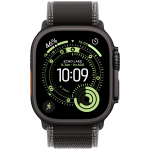 Apple Watch Ultra 3 Cellular 49mm Black Titanium Case with Black/Charcoal Trail Loop - M/L - Image 2