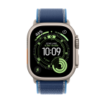Apple Watch Ultra 3 Cellular 49mm Natural Titanium Case with Blue/Bright Blue Trail Loop - M/L - Image 6