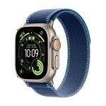 Apple Watch Ultra 3 Cellular 49mm Natural Titanium Case with Blue/Bright Blue Trail Loop - M/L - Image 5