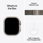 Apple Watch Ultra 3 Cellular 49mm Natural Titanium Case with Natural Titanium Milanese Loop - Large - Image 11