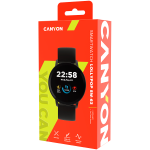 CANYON Lollypop SW-63, Smart watch, 1.3inches IPS full touch screen, Round watch, IP68 waterproof, multi-sport mode, BT5.0, compatibility with iOS and android, black, Host: 25.2*42.5*10.7mm, Strap: 20*250mm, 45g - Image 6