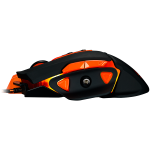 CANYON Optical gaming mouse, adjustable DPI setting 800/1000/1200/1600/2400/3200/4800/6400, LED backlight, moveable weight slot and retractable top cover for comfortable usage - Image 3