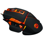 CANYON Optical gaming mouse, adjustable DPI setting 800/1000/1200/1600/2400/3200/4800/6400, LED backlight, moveable weight slot and retractable top cover for comfortable usage - Image 2