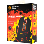 CANYON Optical gaming mouse, adjustable DPI setting 800/1000/1200/1600/2400/3200/4800/6400, LED backlight, moveable weight slot and retractable top cover for comfortable usage - Image 6