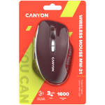 CANYON mouse MW-21 BlueLED 7buttons Wireless Burgundy Red - Image 6