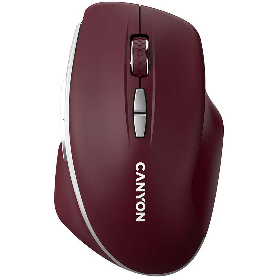 CANYON mouse MW-21 BlueLED 7buttons Wireless Burgundy Red CANYON mouse MW-21 BlueLED 7buttons Wireless Burgundy Red - Image 1