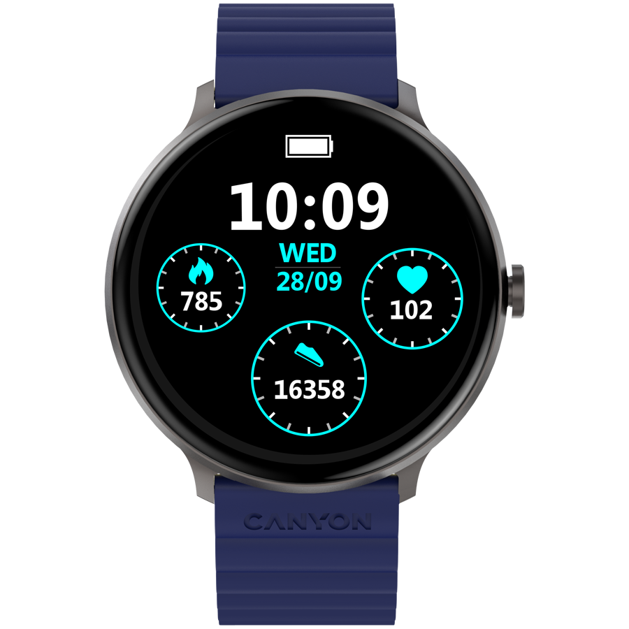 CANYON smart watch Jacky SW-69 Blue Yellow CANYON smart watch Jacky SW-69 Blue Yellow - Image 1