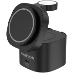 Canyon 4 in 1 Wireless Charging Stand, 30W max, Size: 70x70x70.3mm, weight: 414g, with 65W charger and 1M cable, black - Image 2