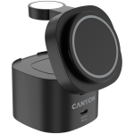 Canyon 4 in 1 Wireless Charging Stand, 30W max, Size: 70x70x70.3mm, weight: 414g, with 65W charger and 1M cable, black - Image 3