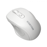 Canyon 6 buttons wireless 2.4Ghz mouse, MX8650A Sensor, DPI up to 1600,Injection case, 3 M life times left and right switches, 2xAAA battery, ABS material, Size: 105x71x40mm, Weight: 59g, white - Image 3