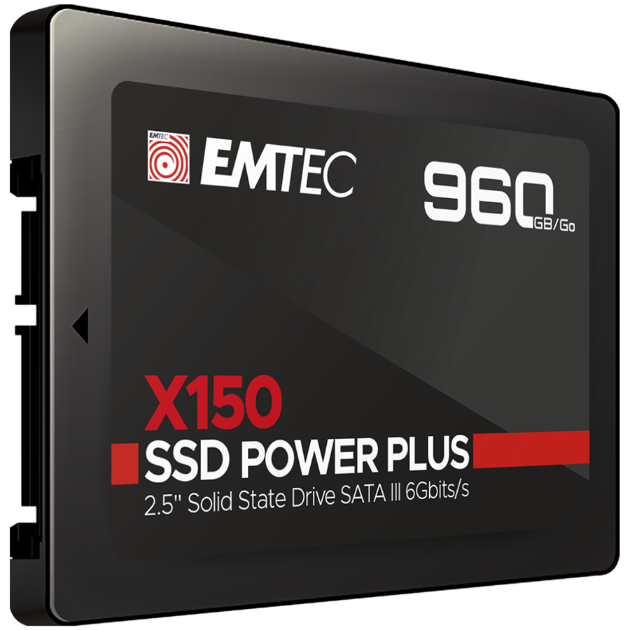 Emtec SSD 960GB X150 Power Plus 3D NAND 2.5 SATA 3 Emtec SSD 960GB X150 Power Plus 3D NAND 2.5 SATA 3 - Image 1