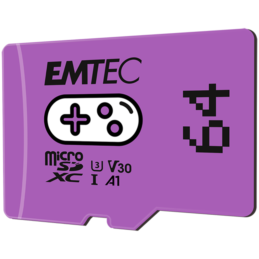 Emtec mSD 64GB UHS-I U3 V30 A1 Gaming Purple Emtec mSD 64GB UHS-I U3 V30 A1 Gaming Purple - Image 1
