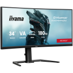 IIYAMA Monitor LED GCB3484WQSU-B1 34" VA 1500R 3440 x 1440 180Hz 21:9 500 cd 4000:1 0.4ms HDMI DP USB HUB Full Ergo - Image 2
