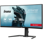 IIYAMA Monitor LED GCB3484WQSU-B1 34" VA 1500R 3440 x 1440 180Hz 21:9 500 cd 4000:1 0.4ms HDMI DP USB HUB Full Ergo - Image 3