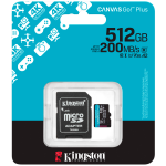 Kingston 512GB microSDXC Canvas Go Plus Gen4 200MB/s A2 U3 V30 Card + Adapter - Image 3