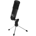 LORGAR Soner 313, Gaming Microphones, Black, USB condenser microphone with Volume Knob & Echo Kob, including 1x Microphone, 1 x 2.5M USB Cable, 1 x Tripod Stand, 1 x User Manual, body size: Φ47.4*158.2*48.1mm, weight: 243.0g - Image 3