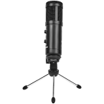 LORGAR Soner 313, Gaming Microphones, Black, USB condenser microphone with Volume Knob & Echo Kob, including 1x Microphone, 1 x 2.5M USB Cable, 1 x Tripod Stand, 1 x User Manual, body size: Φ47.4*158.2*48.1mm, weight: 243.0g - Image 6