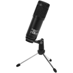 LORGAR Soner 313, Gaming Microphones, Black, USB condenser microphone with Volume Knob & Echo Kob, including 1x Microphone, 1 x 2.5M USB Cable, 1 x Tripod Stand, 1 x User Manual, body size: Φ47.4*158.2*48.1mm, weight: 243.0g - Image 4