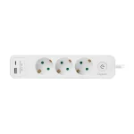 LogiLink Produžni kabl sa zaštitom 3 utičnice, 1X USB- A, 1X USB- C 1.5m LPS279U - Image 2