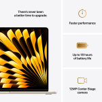 MacBook Air 15-inch,Starlight, Model A3241,M4 CHIP WITH 10C CPU, 10C GPU,16GB unified memory,35W Dual USB-C Power Adapter,256GB SSD storage,Two Thunderbolt 4 Ports,Touch ID,Liquid Retina display,Force Touch Trackpad, KEYBOARD-INT - Image 11