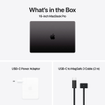 MacBook Pro 16-inch, Space Black, Model A3403,Apple M4 PRO, 14C CPU, 20C GPU,24GB unified memory,140W USB-C Power Adapter,512GB SSD storage,3x TB5, HDMI, SDXC, MagSafe 3,Touch ID,XDR display,Standard display,Force Touch Trackpad, KEYBOARD Int English - Image 10