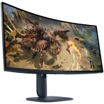 Monitor Alienware 34 Gaming AW3425DWM Curved, 3440x1440, WQHD, 180Hz, VA Antiglare, 21:9, 3000:1, 400 cd/m2, AMD FreeSync+ VESA, 4ms/2ms/1ms, 178/178, DP, 2xHDMI, 2xUSB-A, USB-B, Tilt, Pivot, Height Adjust, 3Y - Image 2