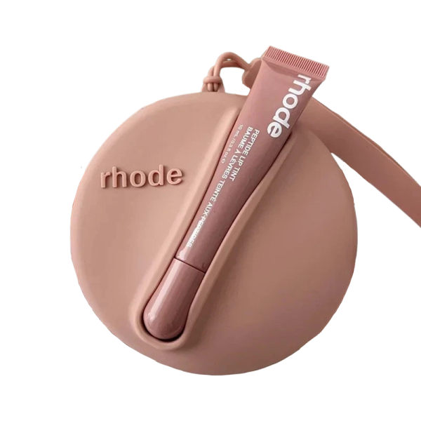 Rhode ROUND torbica with lipstick Puder