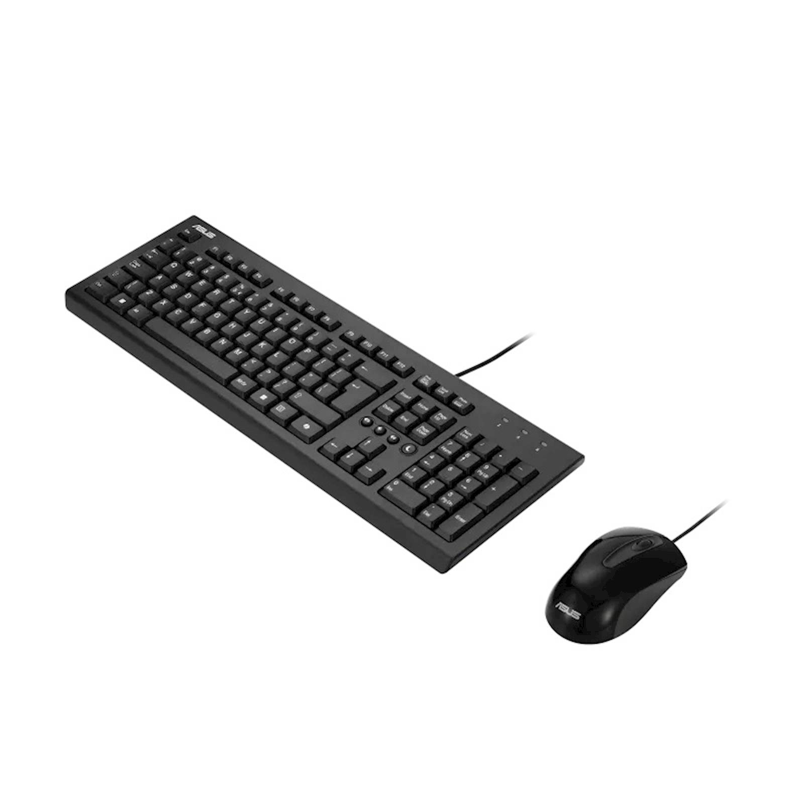 TASTATURA + MIŠ Set ASUS U2000 žična crna, 1000 dpi, 150cm. US/UK lokalizacija. TASTATURA + MIŠ Set ASUS U2000 žična crna, 1000 dpi, 150cm. US/UK lokalizacija. - Image 1