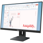 ThinkVision E24-40, 23.8" IPS, 1920x1080 FHD, 1300:1, 250 nits, 100Hz, 178 / 178, 16:9, 4/6ms, HDMI, DP, VGA, 2x 2w, Tilt, Swivel, Pivot, Height Adjust Stand, VESA, Raven Black, 3Yr - Image 3