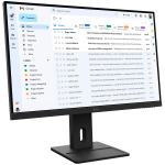 ThinkVision E27-40, 23.8" IPS, 1920x1080 FHD, 1500:1, 300 nits, 100Hz, 178 / 178, 16:9, 4/6ms, HDMI, DP, VGA, 2x 2w, Tilt, Swivel, Pivot, Height Adjust Stand, VESA, Raven Black, 3Yr - Image 2